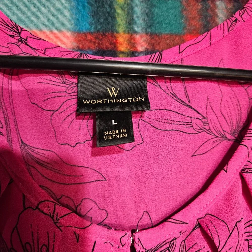 Worthington Pink Blouse - Picture 3 of 4